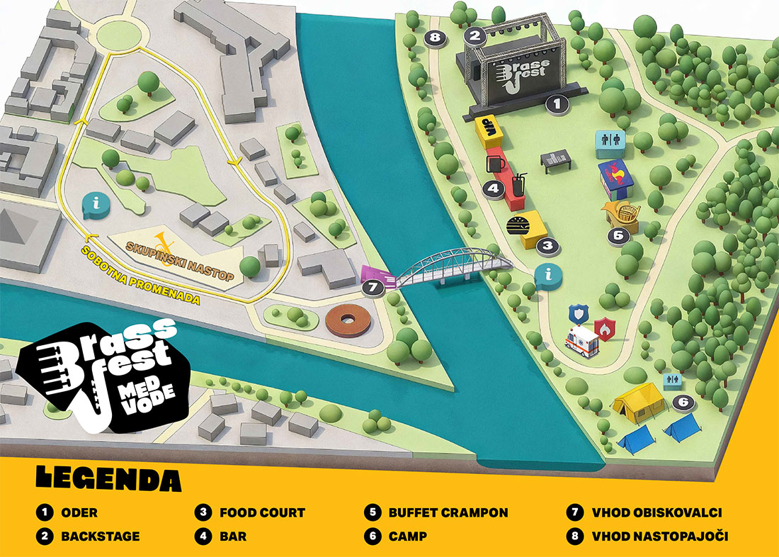 Brasfest Medvode prizorišče, občine medvode